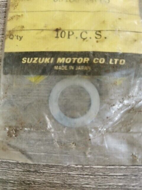 NOS SUZUKI AP50 DR250 DR250S DR370 DR500S RM125 WASHER 14.2X22X1 09280-17002 S54