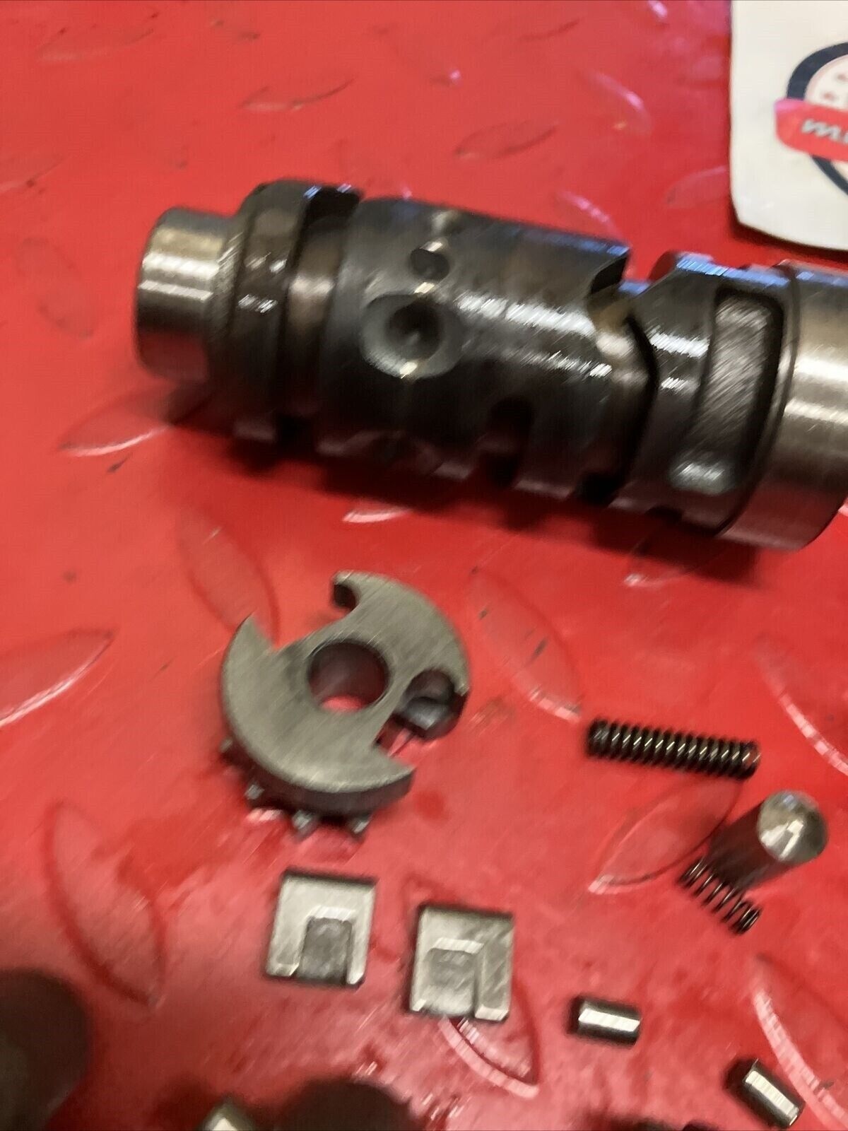 Suzuki DS100 1978 transmission gearshift gear shift drum cam forks axle shaft