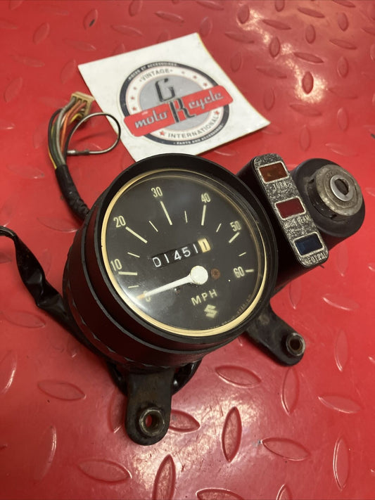 Suzuki RV90 1975 speedometer pilot lamp bracket ignition switch assembly
