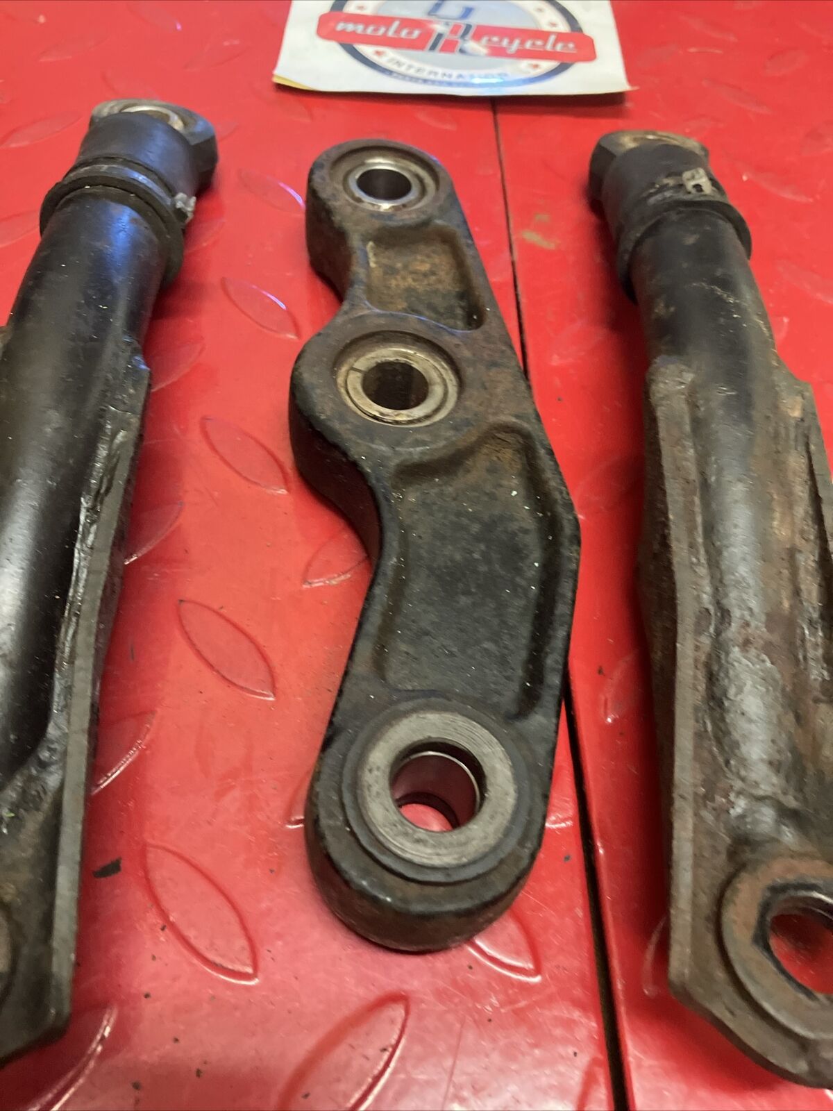 Kawasaki KX125 1980 Rear shock absorber linkage suspension arm unitrak rod