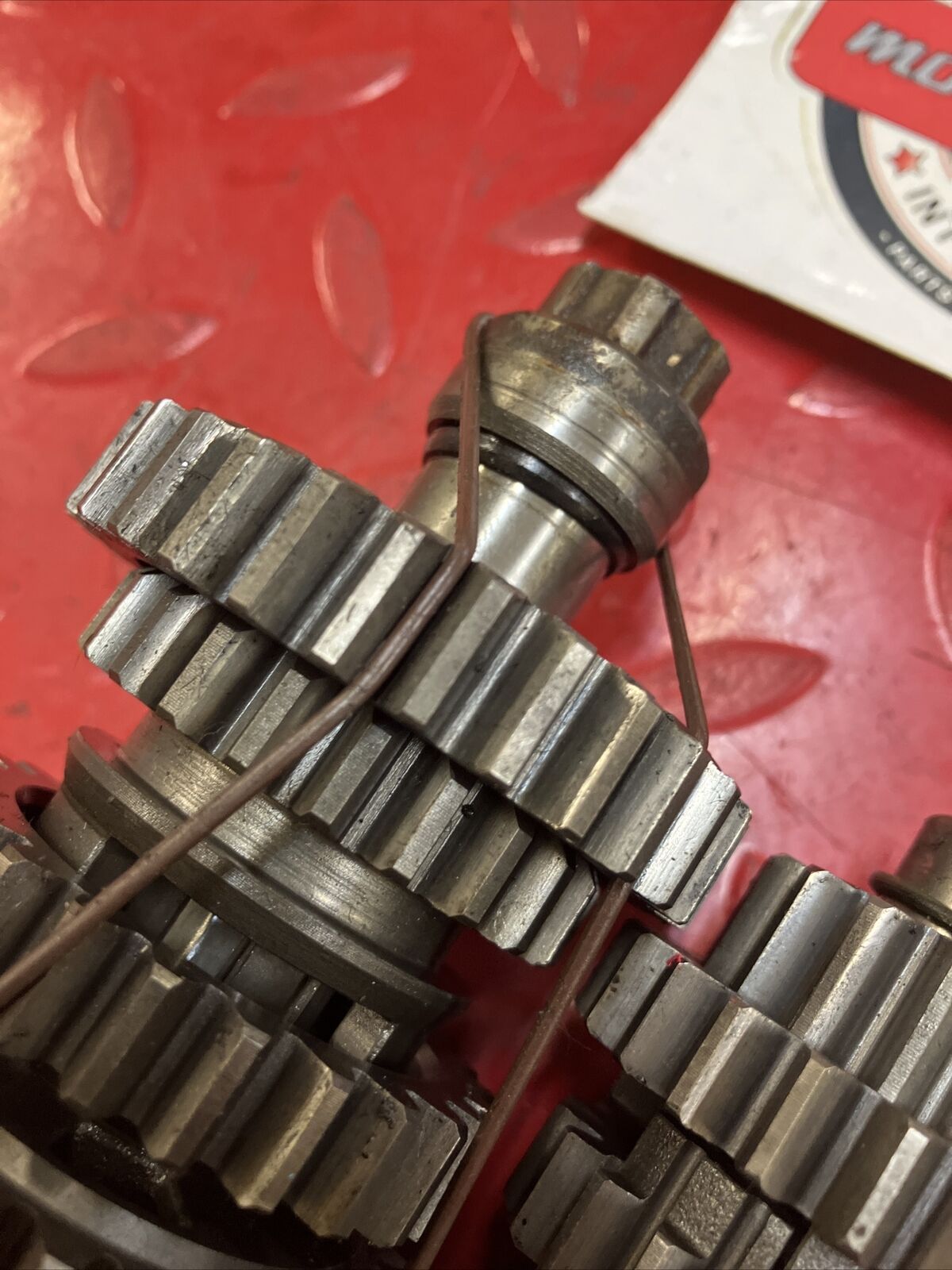 Honda CR125R 1984 transmission mainshaft countershaft gear 23210-KA3-740 2