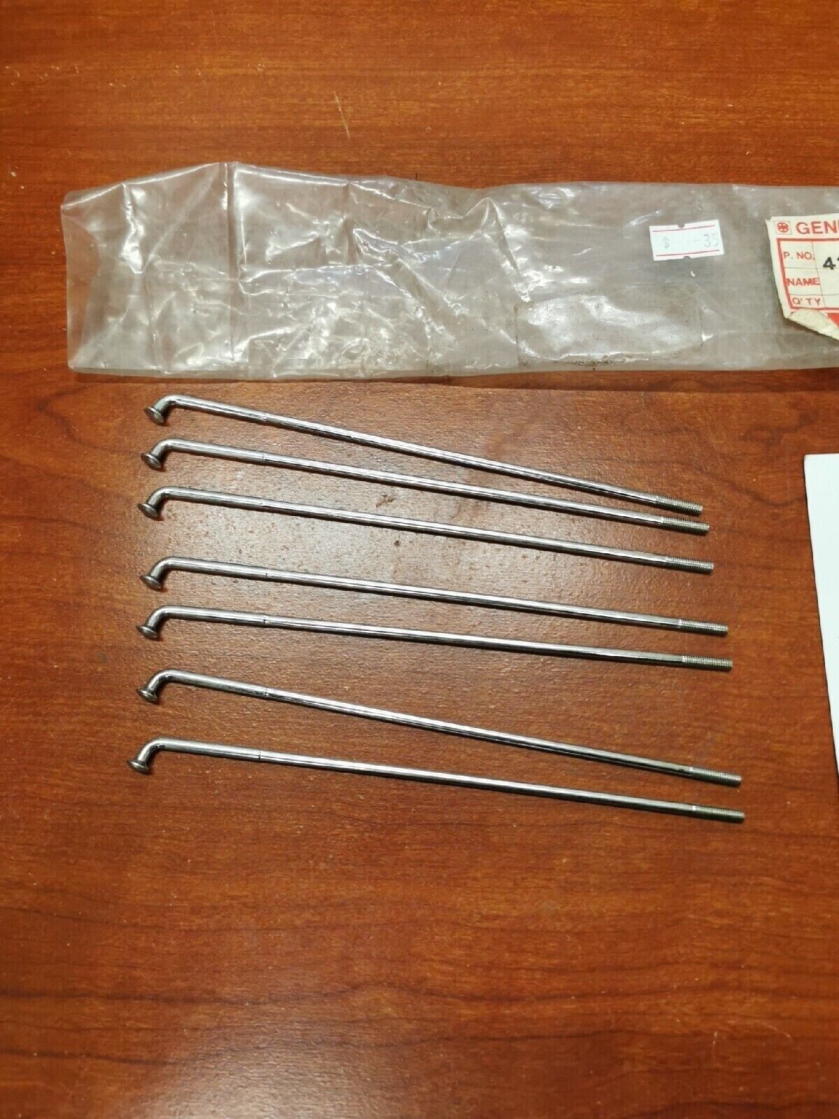 NOS Kawasaki KLX250 KDX175 KX125 REAR INNER R.H SPOKE QTY.7 41029-1021 K23