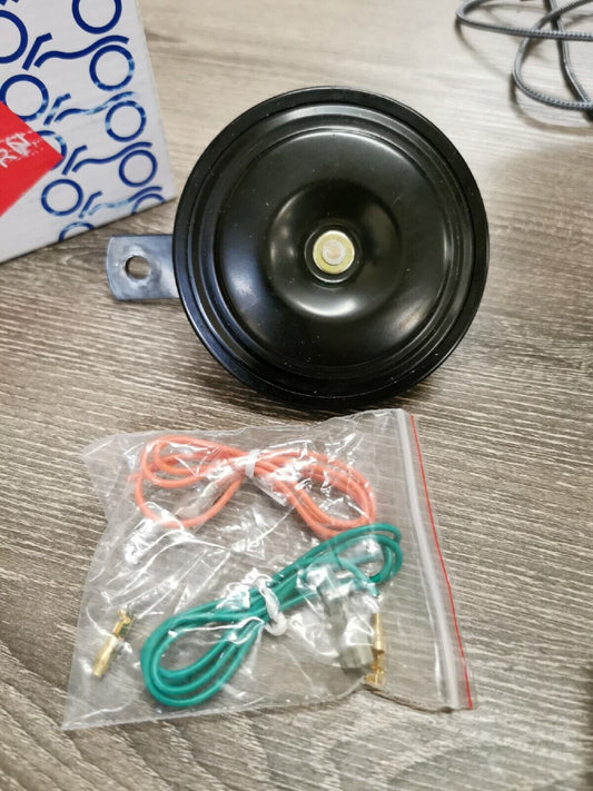 NOS K&S Technologies 12V Horn 92MM Diameter Black 11-0200 J13