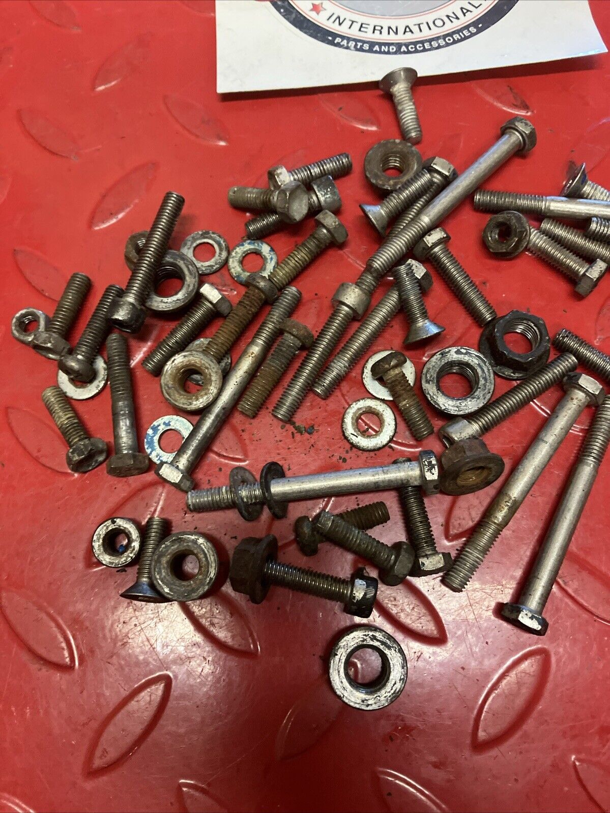 Suzuki RM250 1987 engine motor crankcase cylinder bolt nut hardware