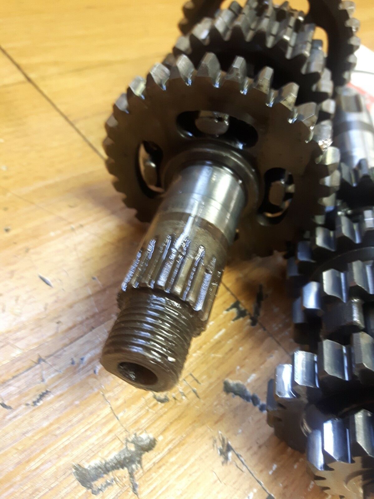 Kawasaki KLX125L 2003 transmission input output gear shaft 2004 2005 2006 KLX125