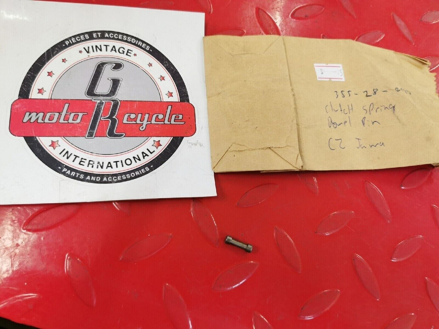 NOS JAWA CZ CLUTCH SPRING DOWEL PIN 355-28-045 A3