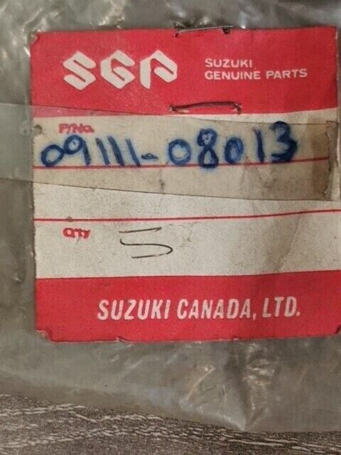 NEW NOS SUZUKI DR200SLG DS80 GZ250 TS100 TC185 RM50 TM125 BOLT 09111-08013 S46