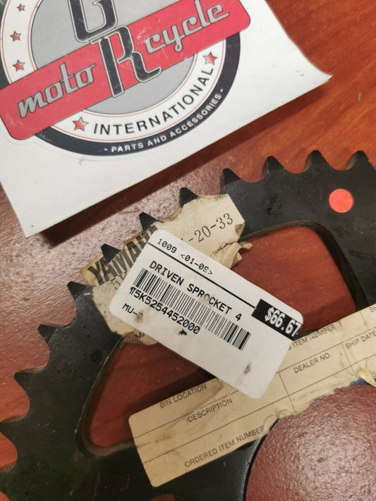 NOS Yamaha REAR DRIVE SPROCKET 45T 5K5-25445-20-33 SUB. 5K5-25445-20-00 Y90