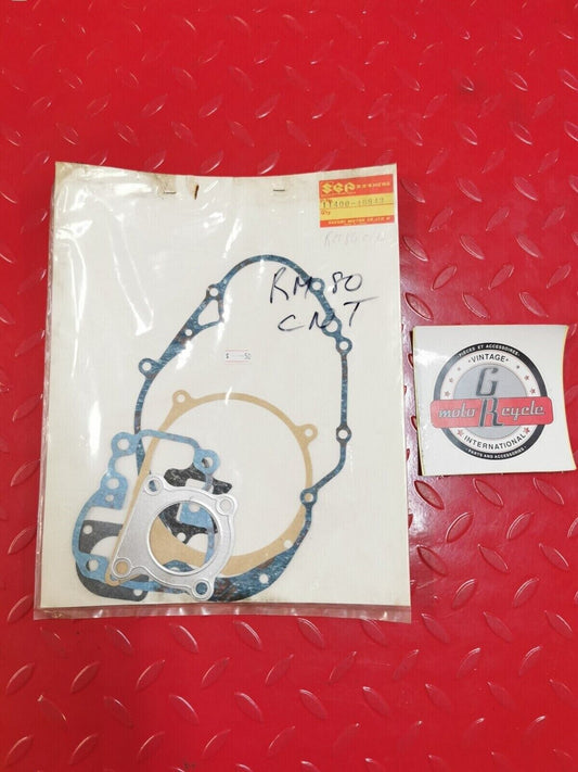 NOS SUZUKI RM80 C N T COMPLETE GASKET SET KIT 11400-46843 S3