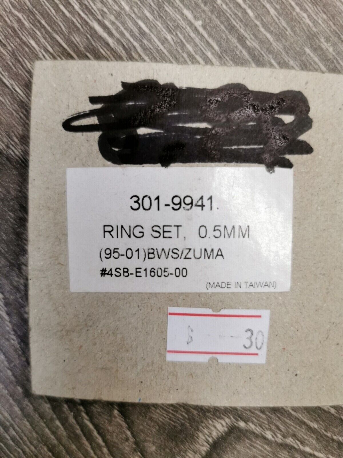 NOS YAMAHA BWS ZUMA 1995 - 2001 Ring SET 301-9941 J33