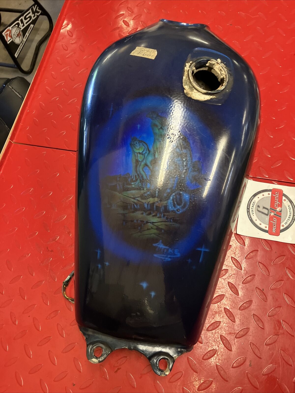 Suzuki GS650 1981 1982 Fuel tank gas petrol reservoir PETCOCK NOT INCLUDED