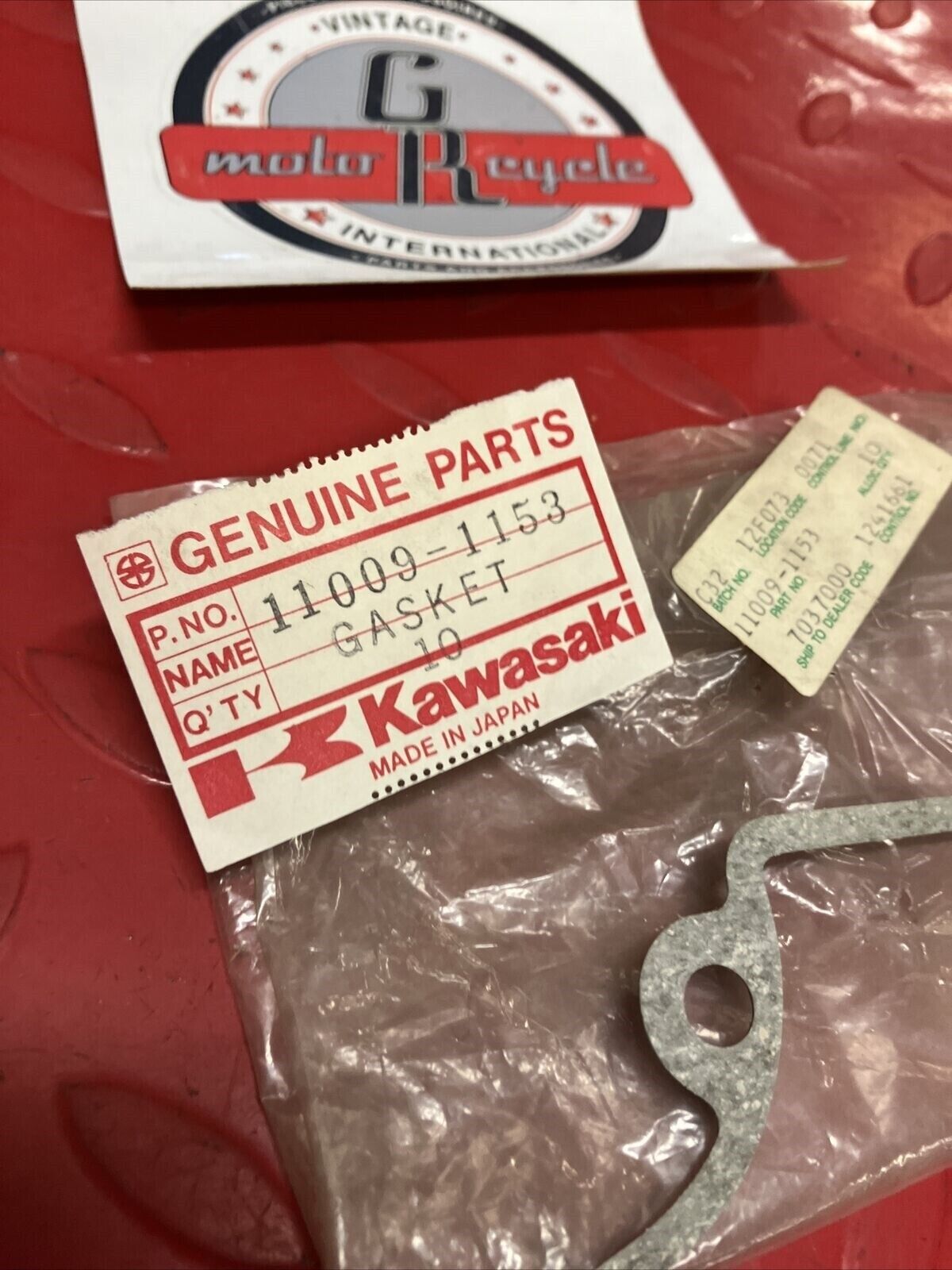 NOS KAWASAKI KX80 KDX80 CYLINDER BASE GASKET 11009-1153 K21