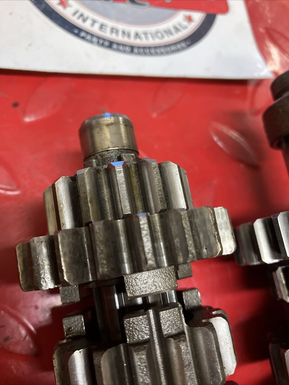 Yamaha YZ125 1983 Transmission mainshaft countershaft gear 1984 1985