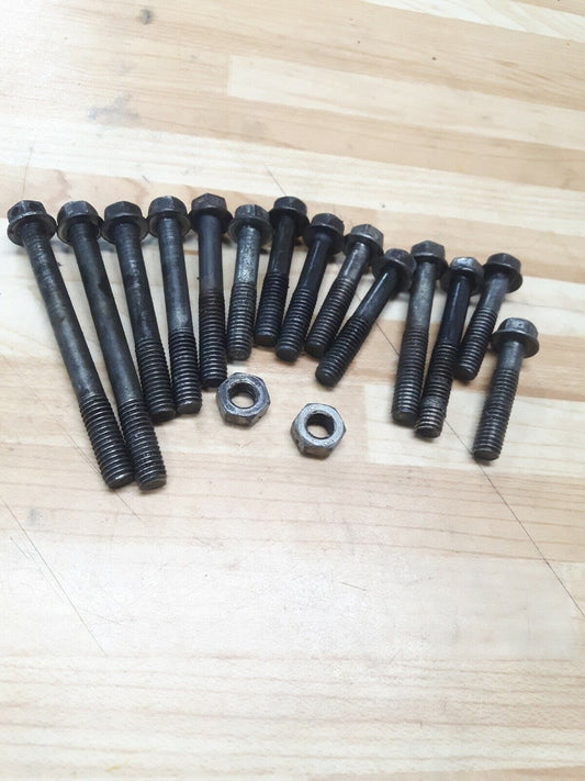 Honda XR200R 1984 left and right crankcase cover bolt flange hardware