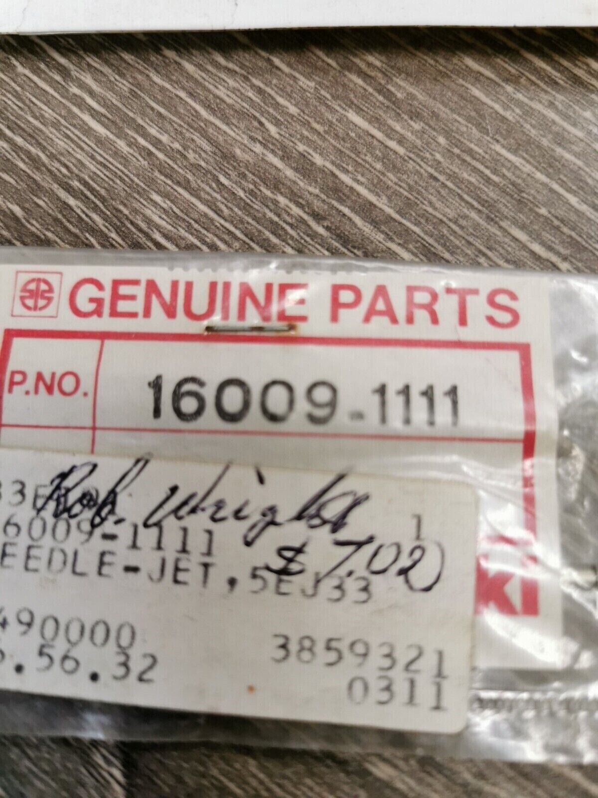 NOS KAWASAKI KX80 1981 1982 NEEDLE JET 16009-1111 K29