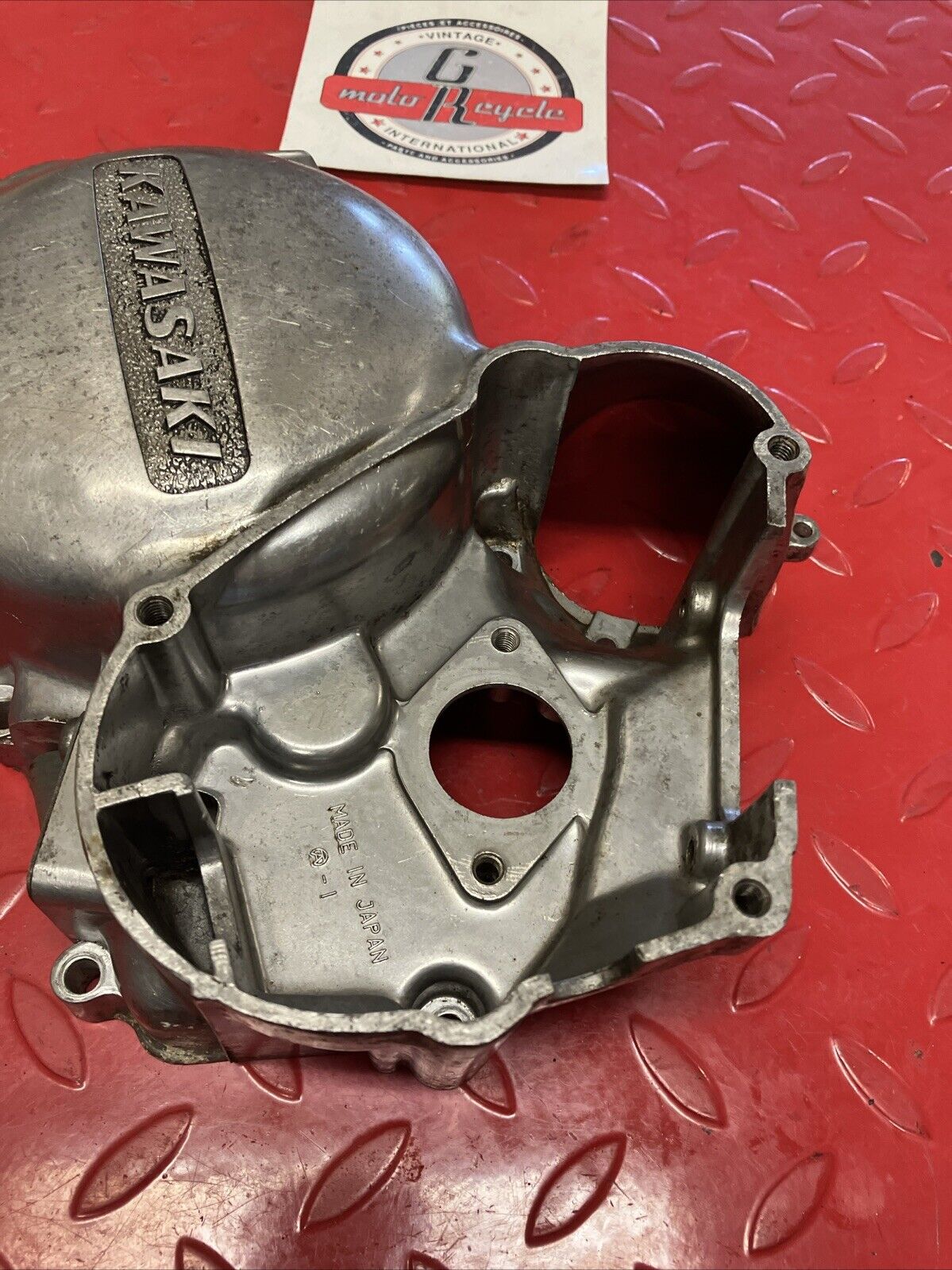 Kawasaki KS125 KD125 KE125 1974 1975 Right crankcase clutch cover U3