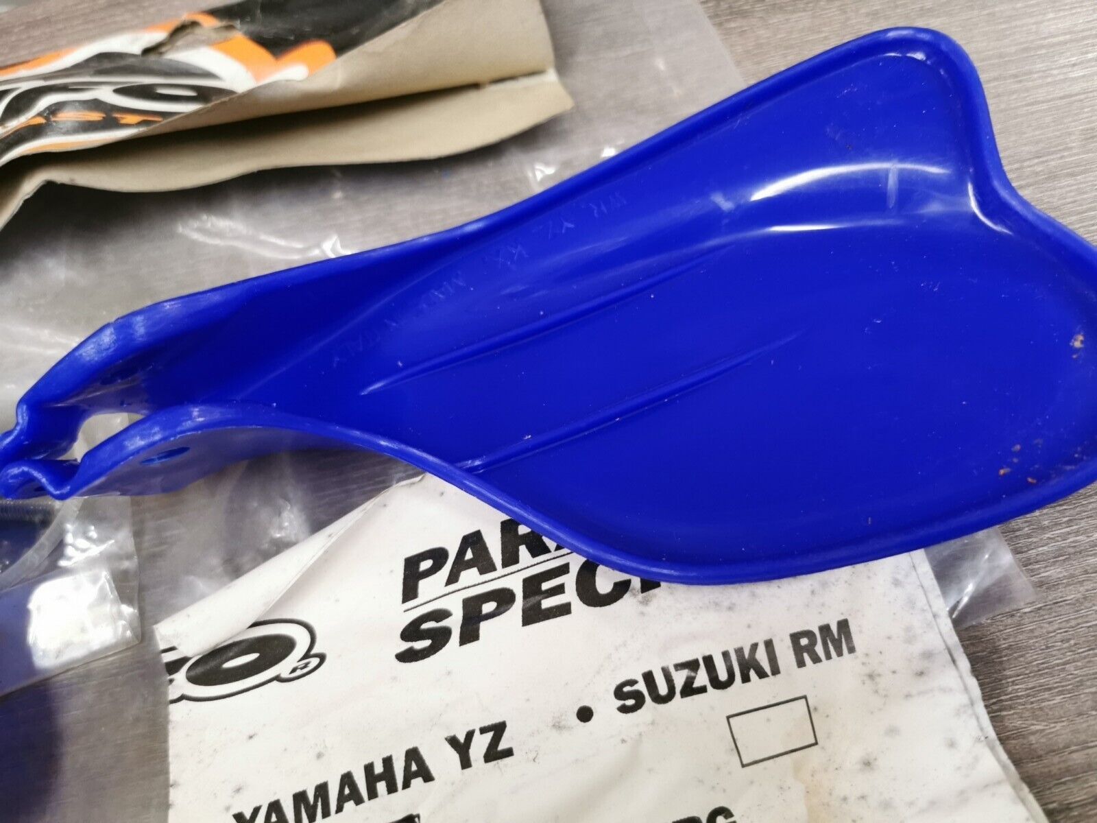 NOS UFO YKF250 2003 2004 BLUE HAND GUARDS YA03865-089 J43