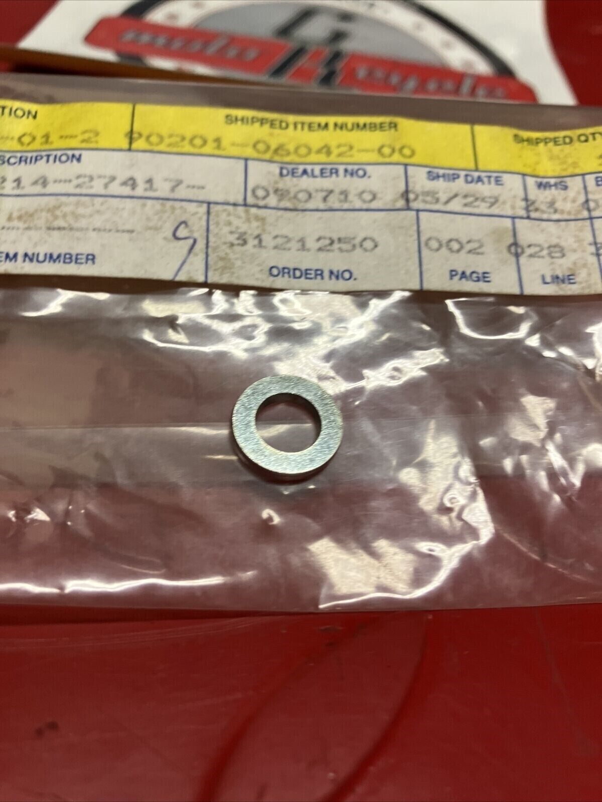 NOS YAMAHA WASHER PLATE 90201-06042-00 Y63