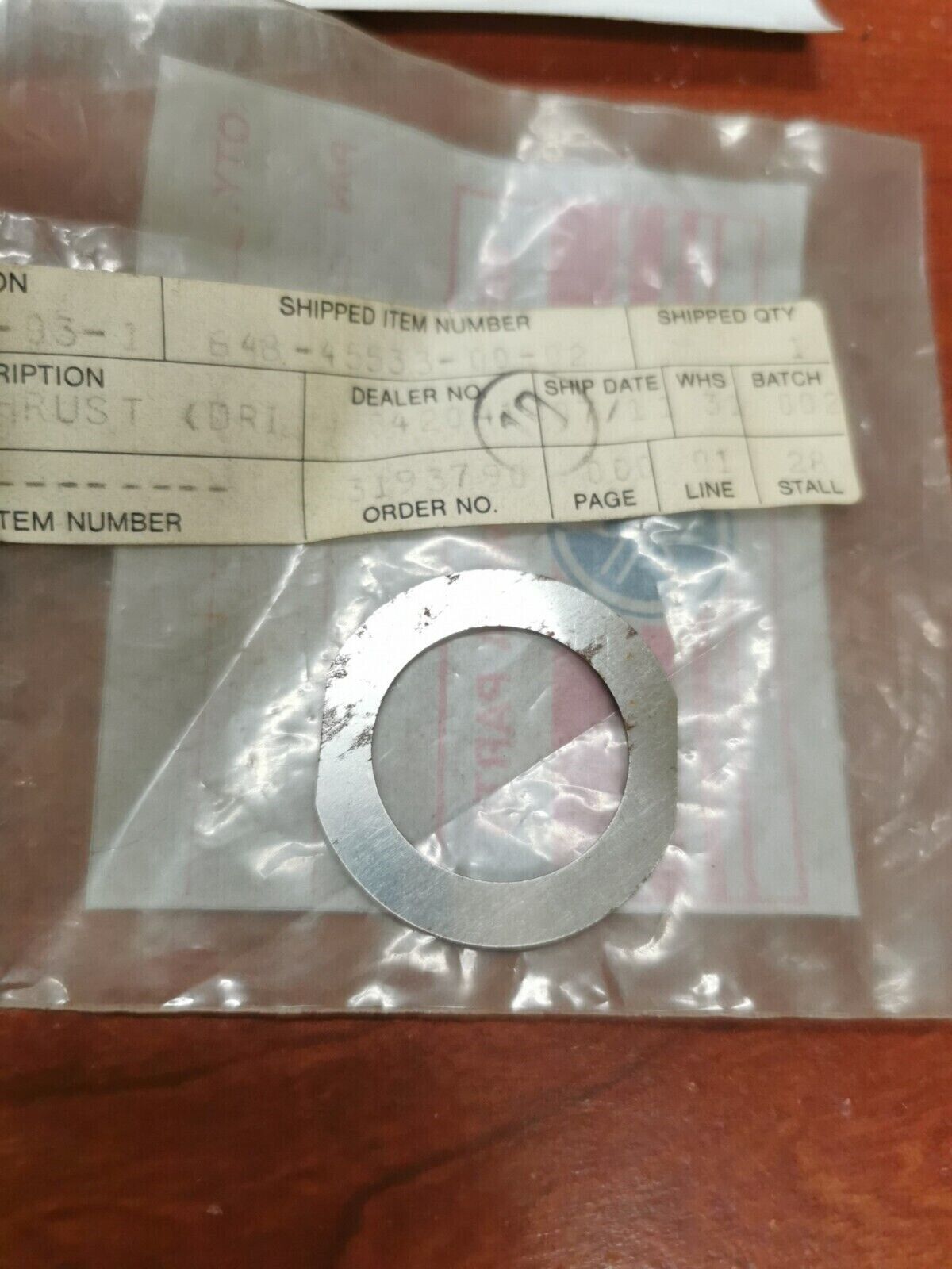 NOS YAMAHA YZ250 TZ350 TZ125 TZ250 MX400 SHIM (90201-22284) 648-45533-00-02 Y72