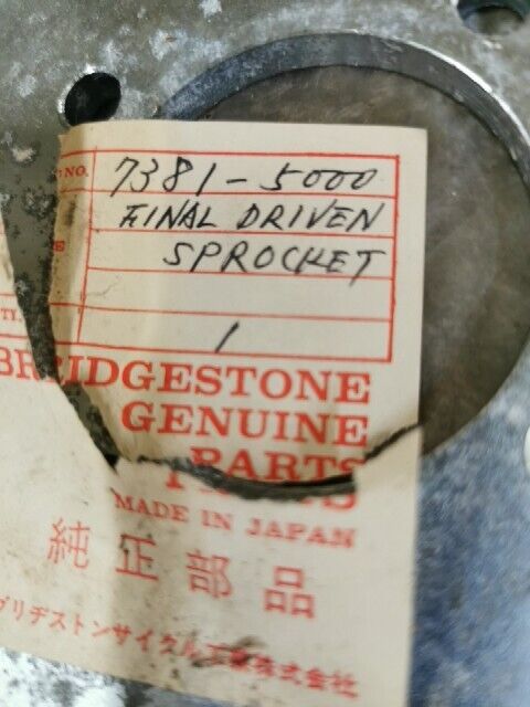 NOS BRIDGESTONE 100 GP TMX 90 D FINAL DRIVEN REAR SPROCKET 34T 7381-5000 B3