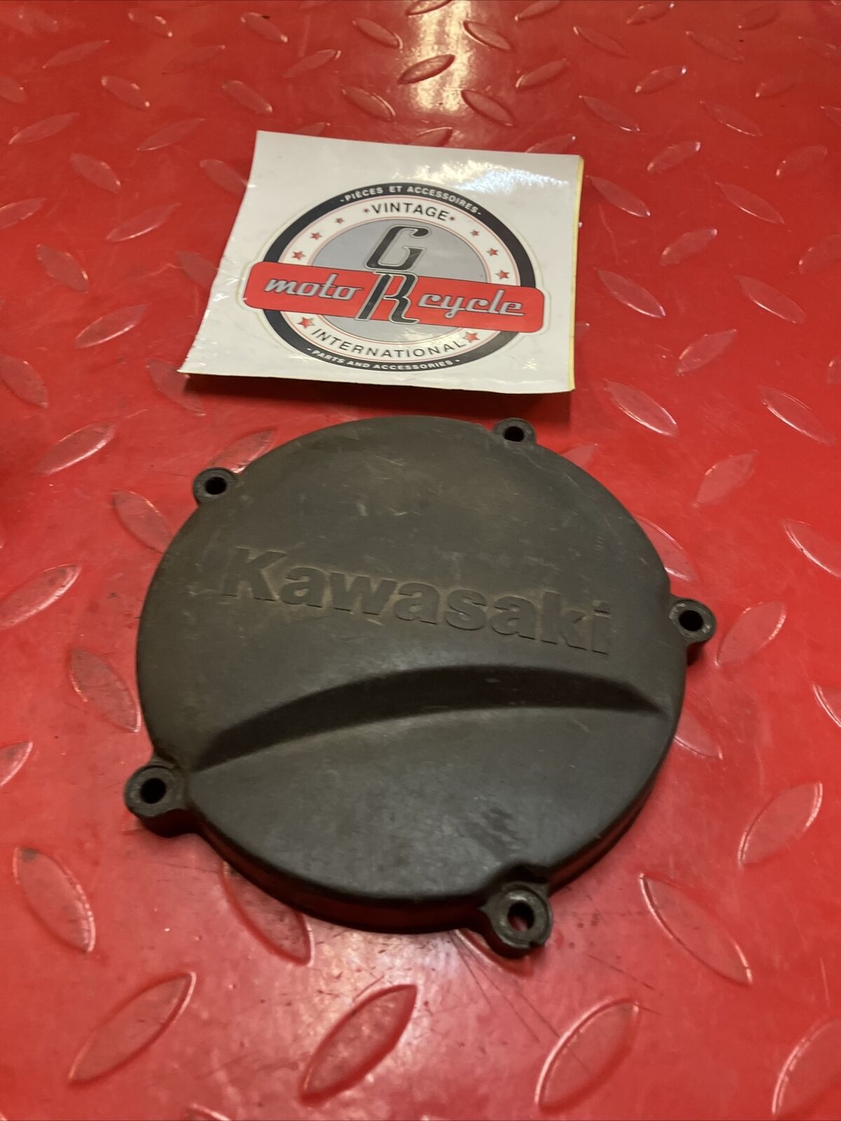 Kawasaki KX125 1983 left crankcase stator cover 1982 1984 1985 1986
