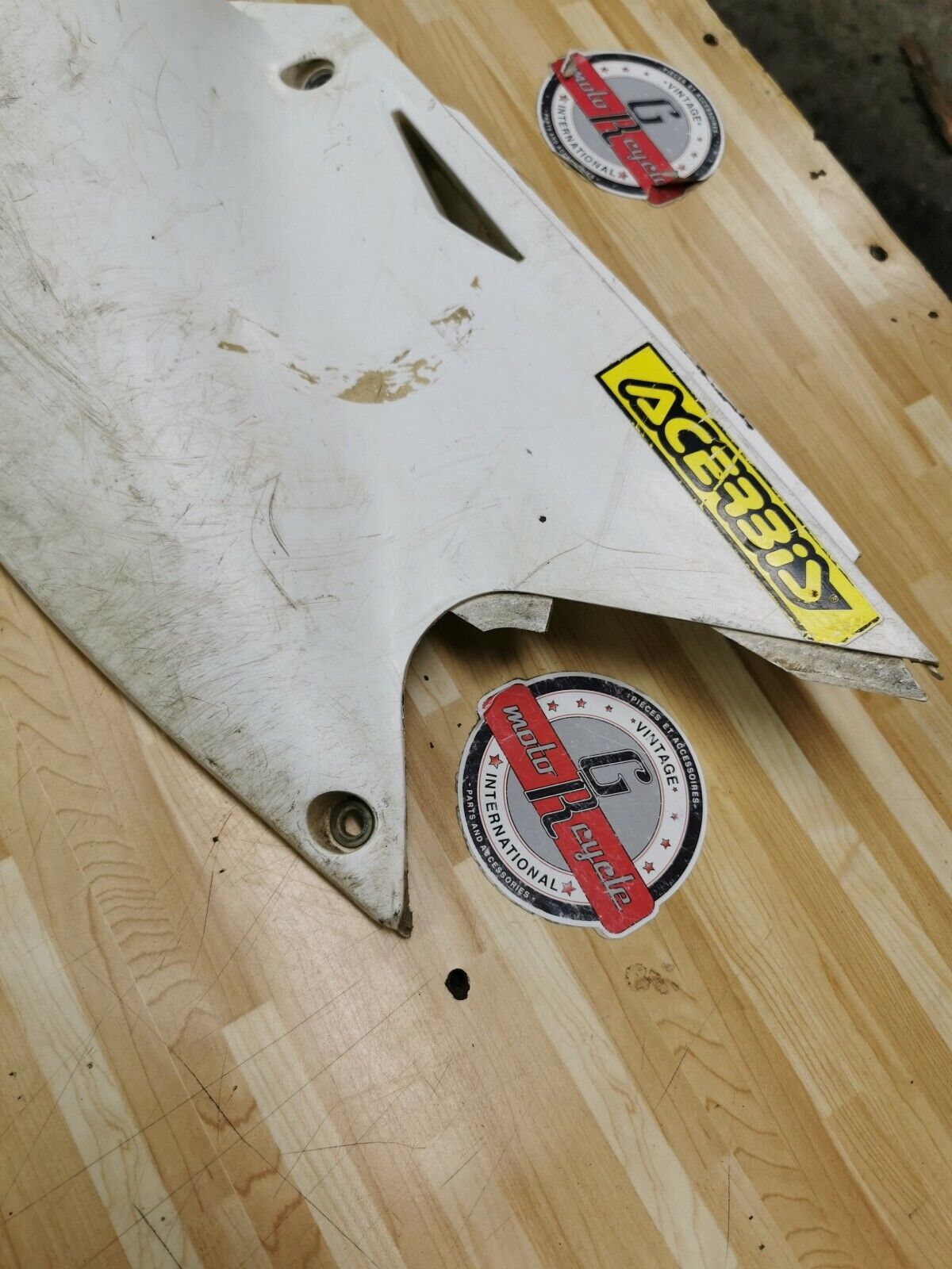 Kawasaki KX250F 2005 right side cover panel plastic fairing number plate 2004