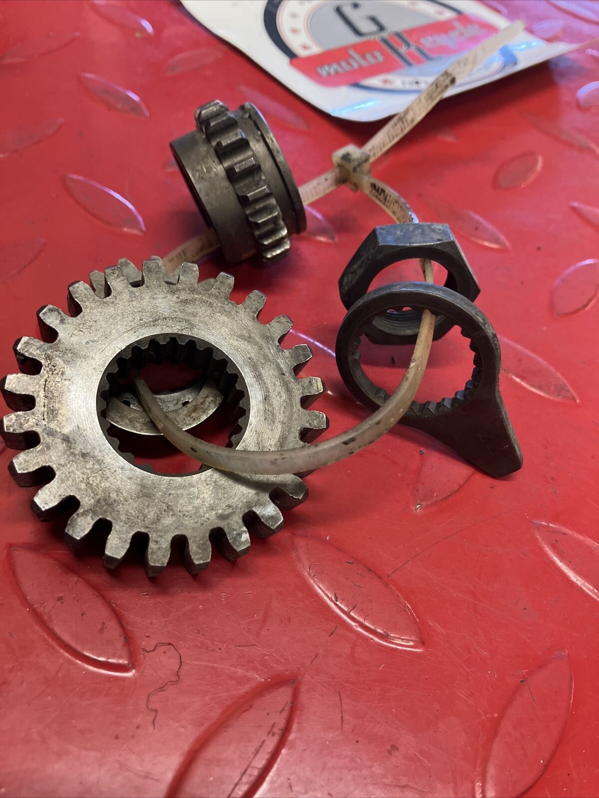 Honda XL350R 1986 crankshaft oil pump primary drive gear timing sprocket rotor