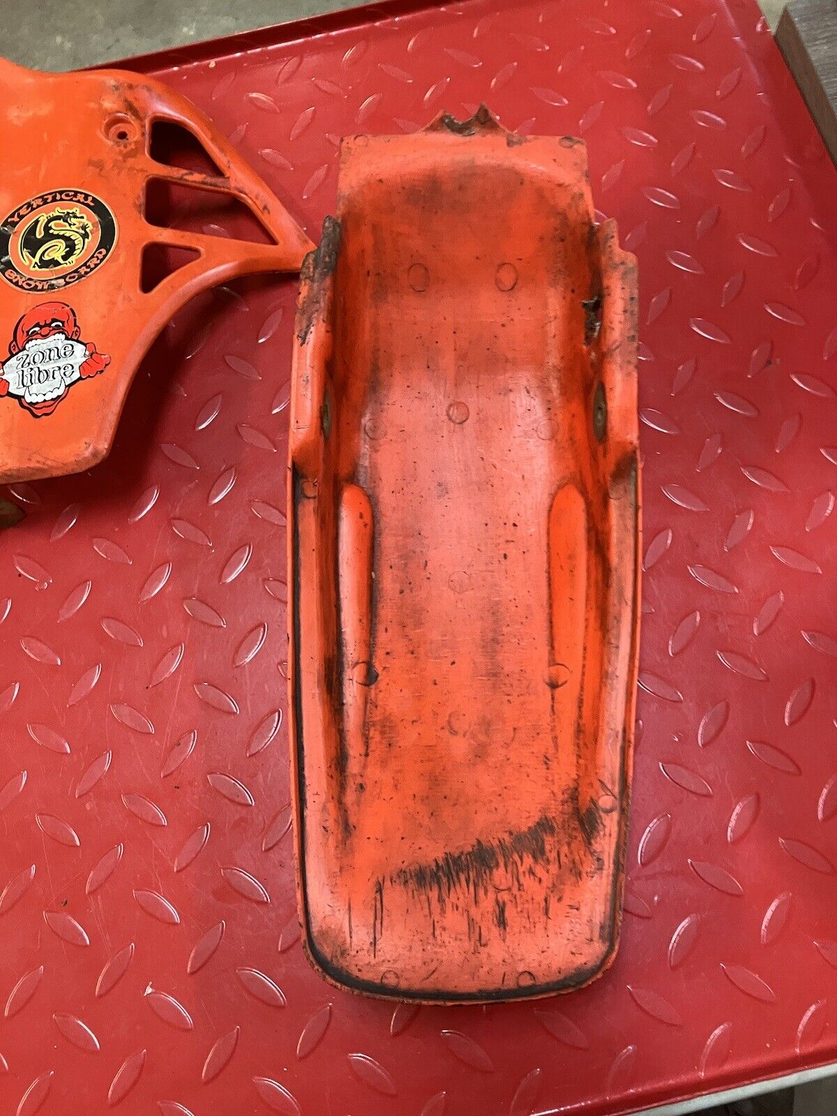 Honda CR80R 1984 rear fender left right front number plate side cover shroud