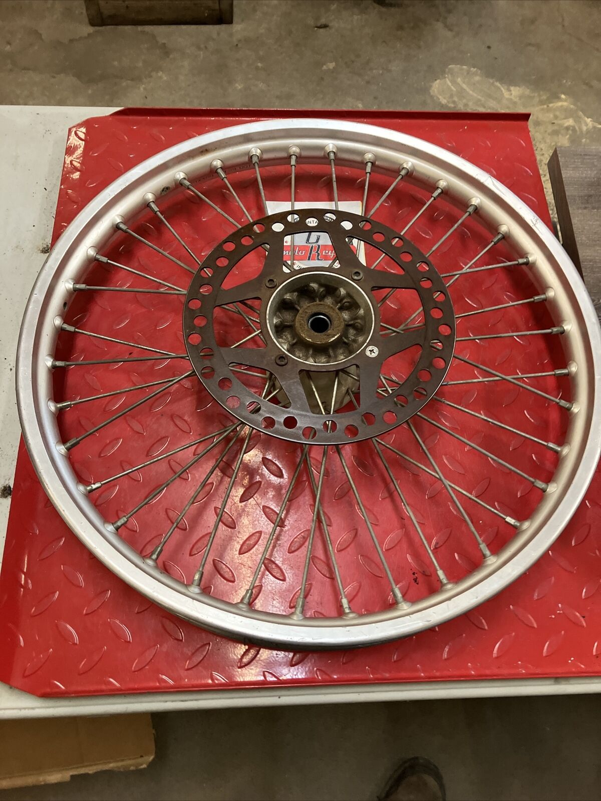 Kawasaki KX125 1990 front wheel hub rim KX250 1991 1992 KX500 1993