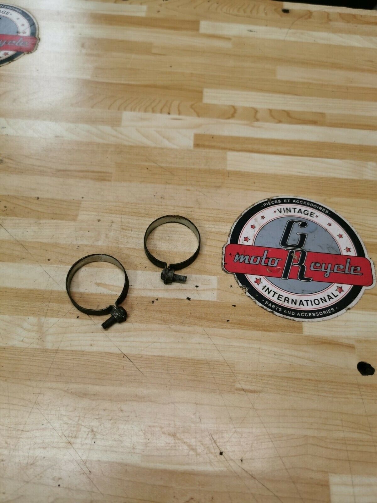 Yamaha DT125 1980 front fork boots gaitors clamp band upper
