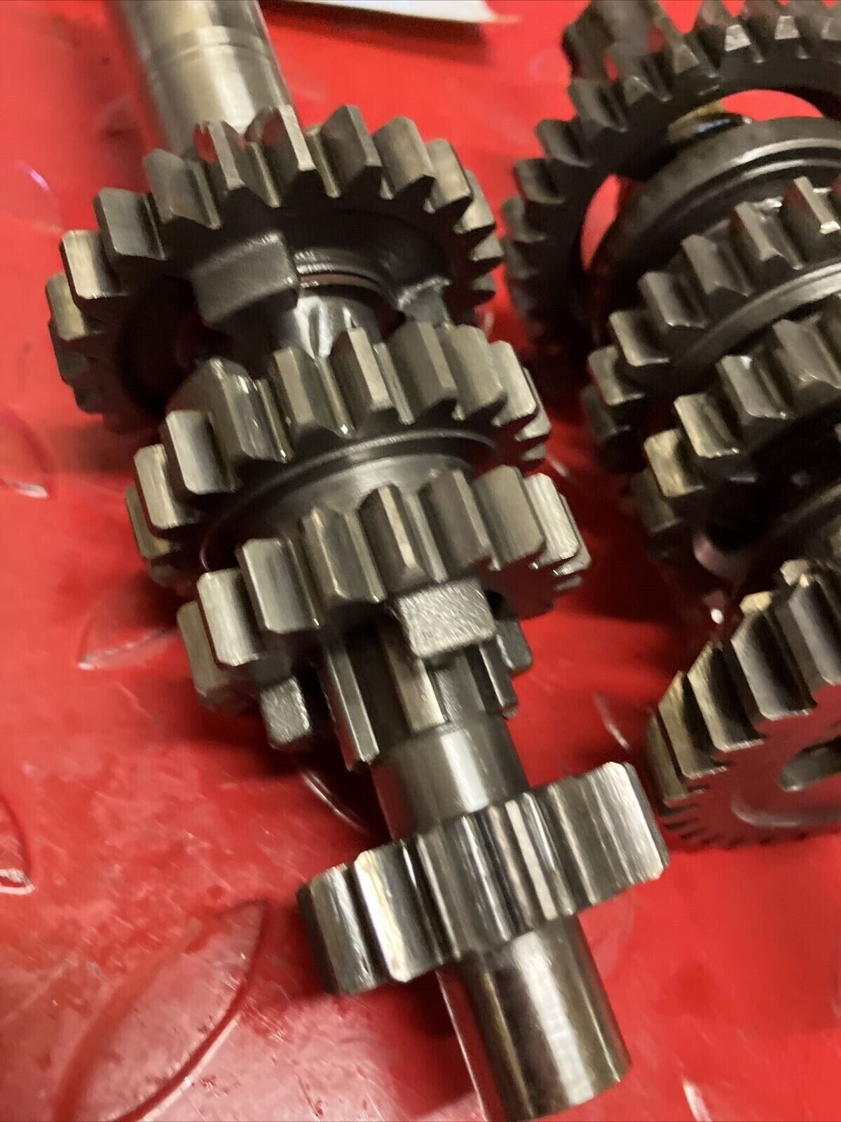 Suzuki DS100 1978 transmission gearshift gear shift drum cam forks axle shaft
