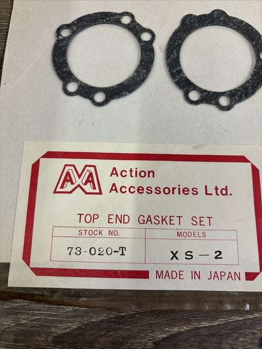 NOS ACTION ACCESSORIES XS2 TOP END GASKET KIT INCOMPLETE 73-020-T J63