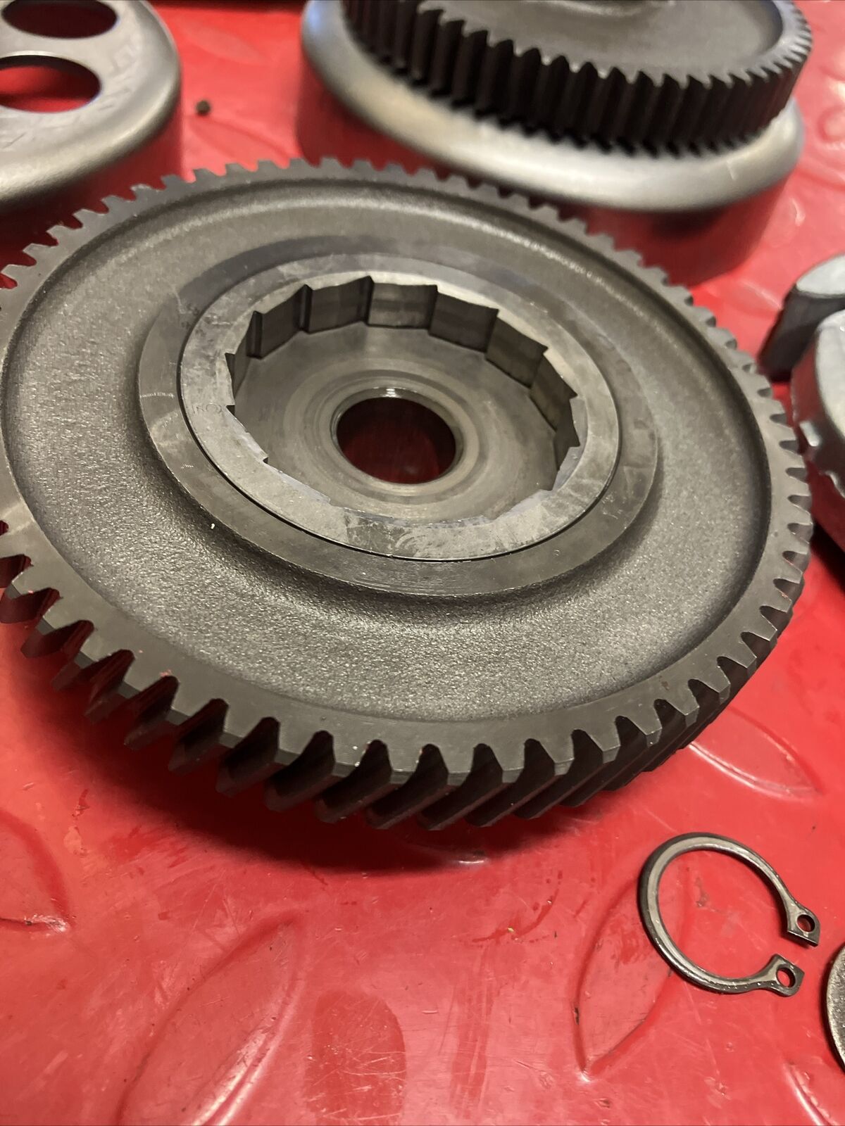 Yamaha MJ50 1982 Towny Clutch assembly carrier primary drive driven gear basket