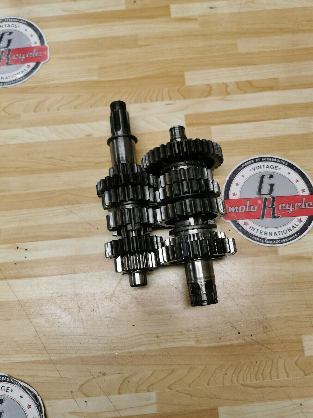 Kawasaki KDX200 1986 transmission tranny mainshaft countershaft 13127-1132