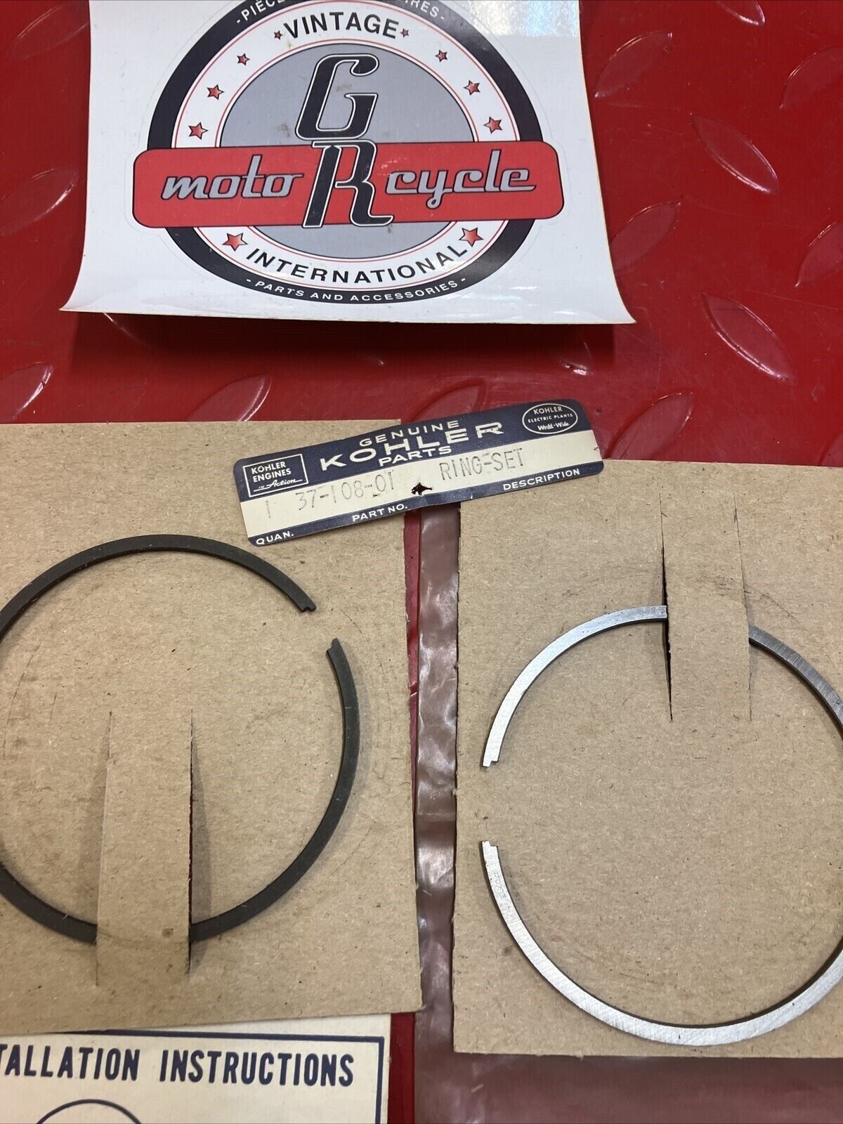 Nos Skiroule Kohler Piston ring 4124x8104 4124-8104 37-108-01 S1