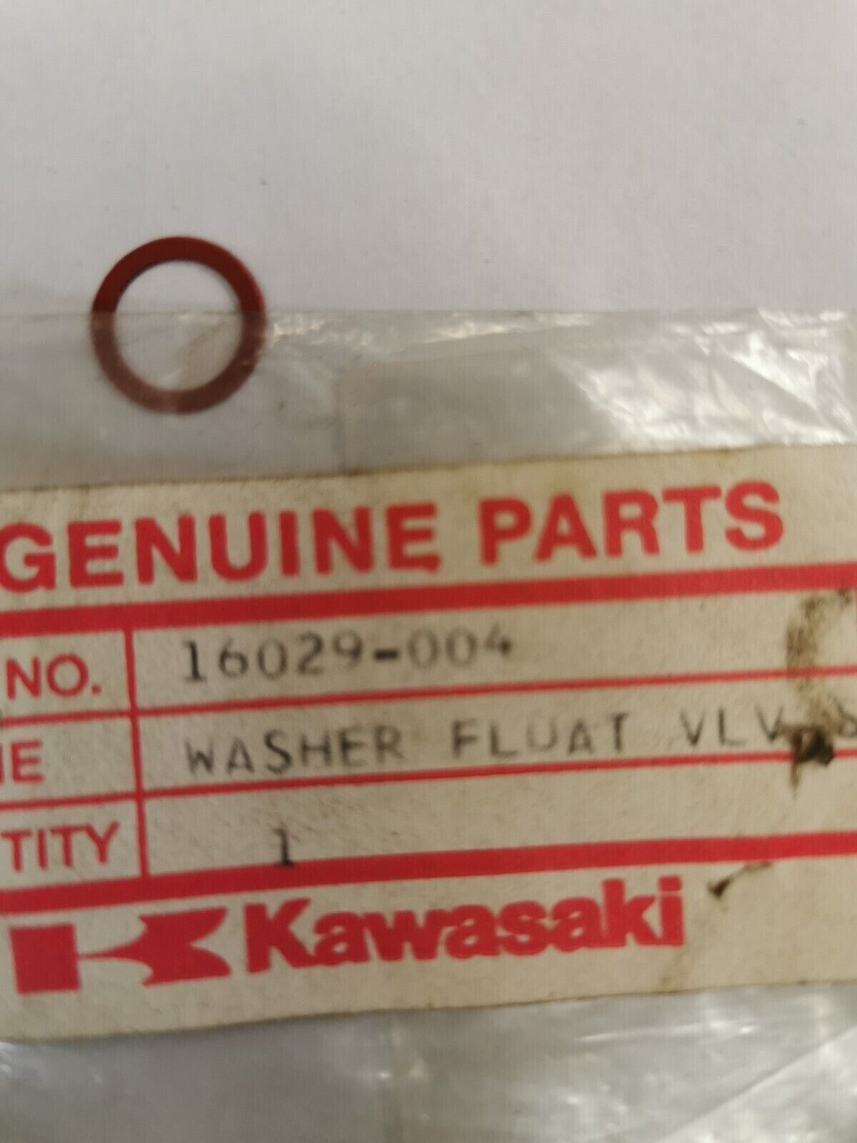 NOS KAWASAKI KE175 KD175 KX65 JS650 KE125  WASHER FLOAT VALVE SEAT 16029-004 K32