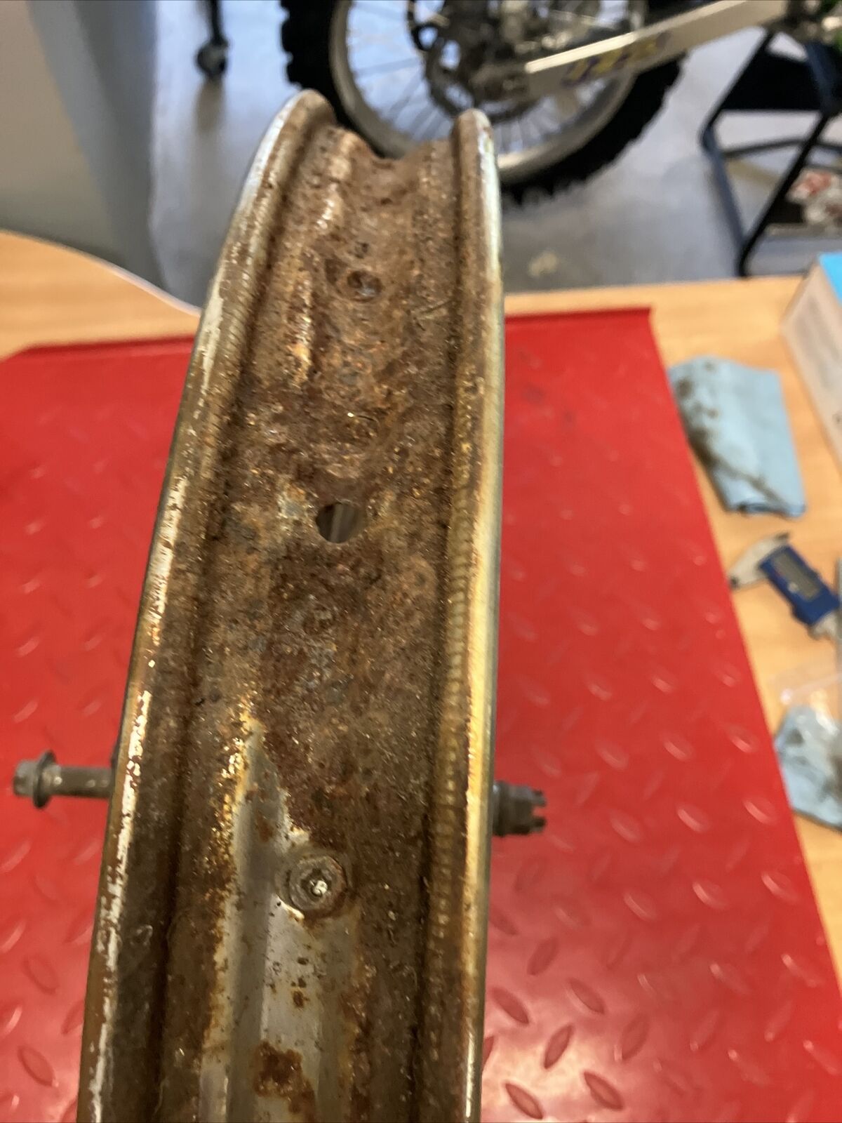 Honda XR100 1981 front wheel and brake panel