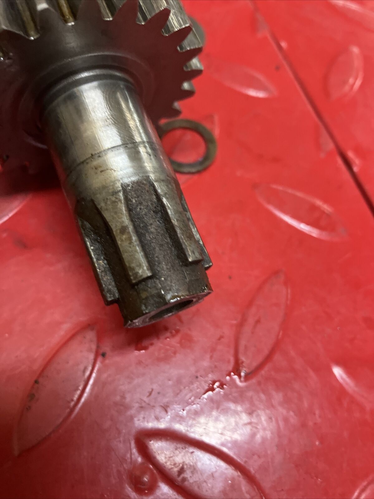 Suzuki RV90 1973 transmission mainshaft countershaft gear