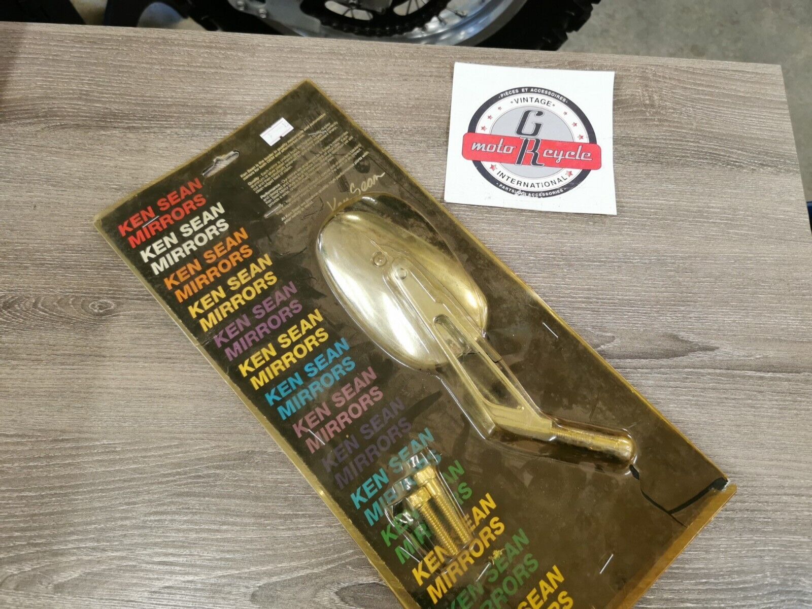 NOS KEN SEAN HARLEY-DAVIDSON MOUNT Mini American Mirror 5in. 941050 J32