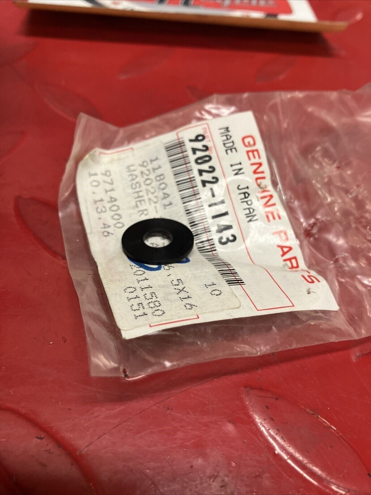 NOS KAWASAKI WASHER PLATE 6.5X16 92022-1143 K14