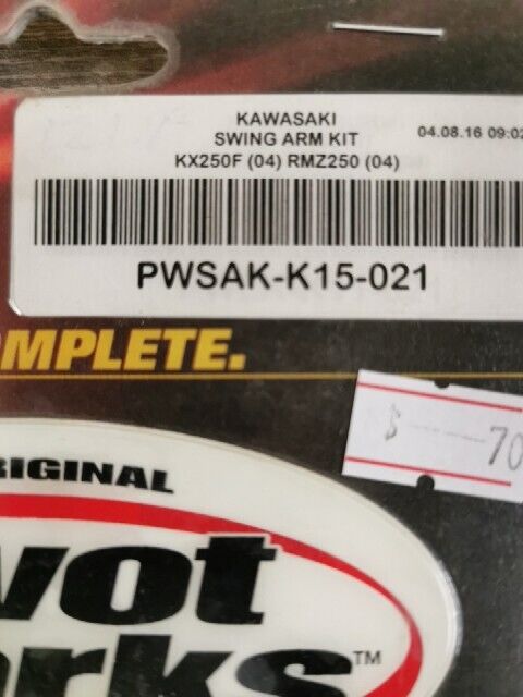 NOS PIVOT WORKS KX250F RMZ250 SWING ARM KIT PWSAK-K15-021 28-1115 J53