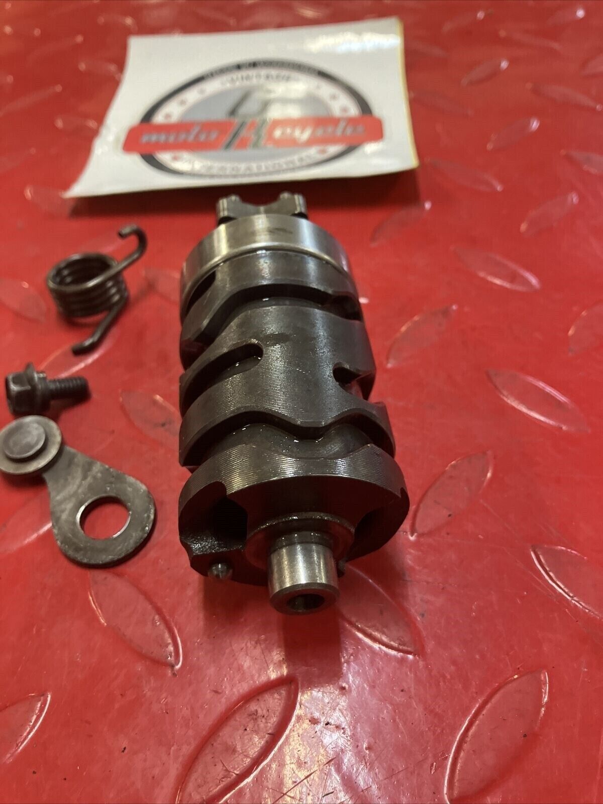 Yamaha DT200 1984 gearshift gear shift cam drum actuator arm center spring