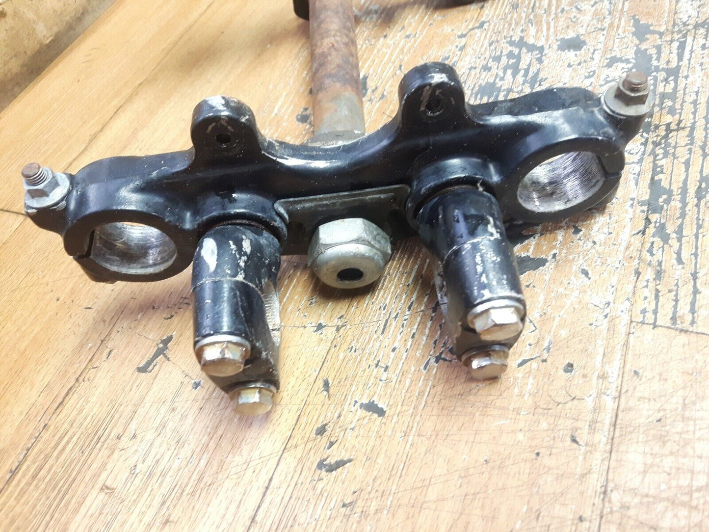 Honda XR200 1983 steering stem triple tree clamp bridge crown 1981 1982 1984