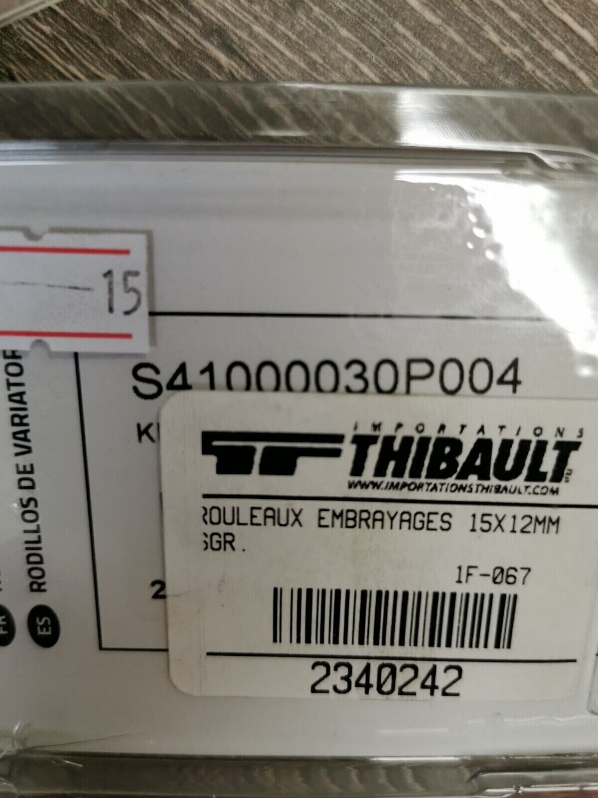 NOS Athena Roller Kit 15 x 12 5.0 g QTY6 S41000030P004 J32