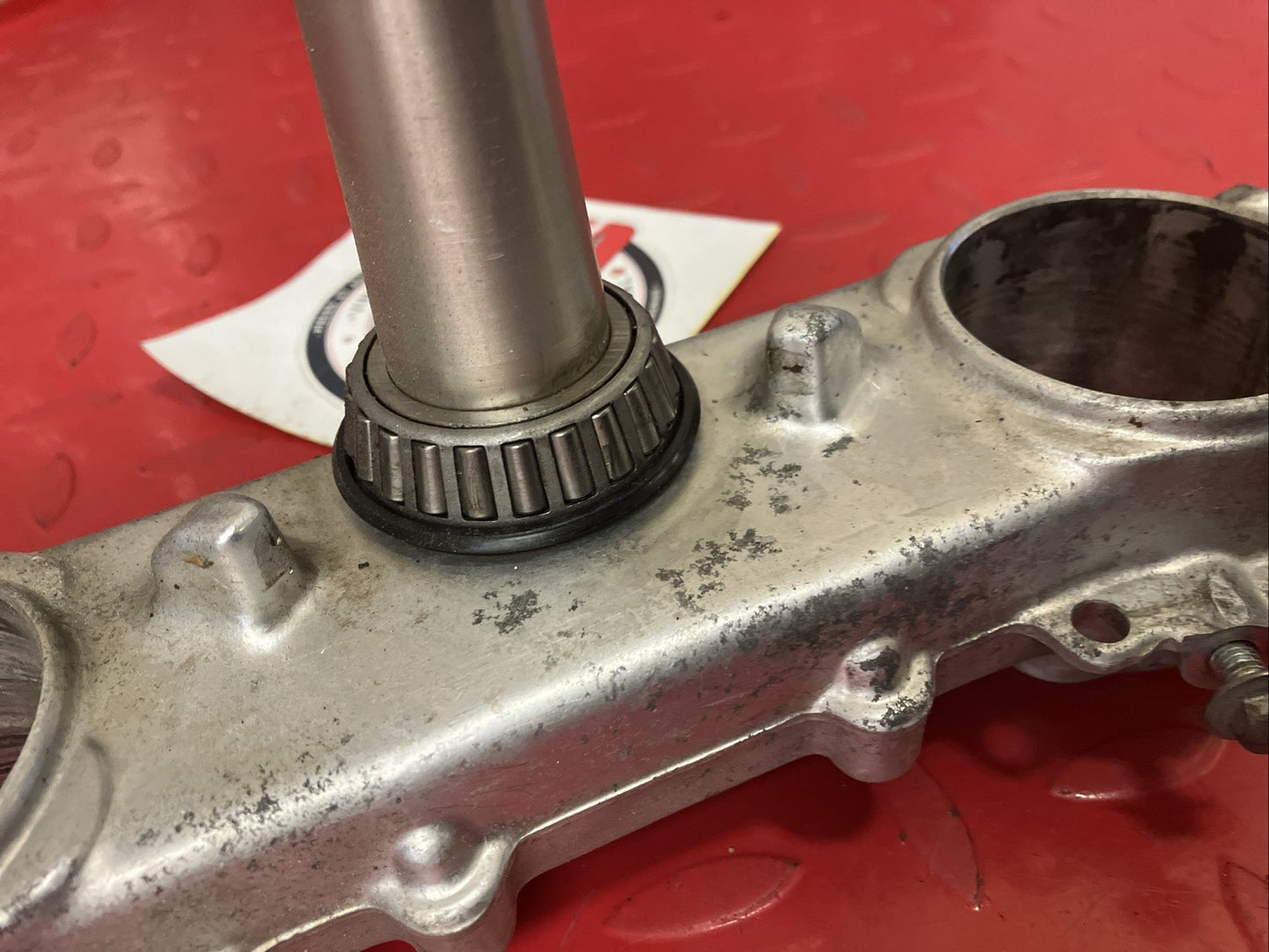 Honda CR250R 1991 Steering stem top bridge triple tree clamp 1990