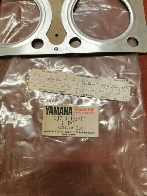 NOS Yamaha CYLINDER HEAD GASKET 3J7-11181-01 SUB 3J7-11181-00 3J7-11181-10 Y117
