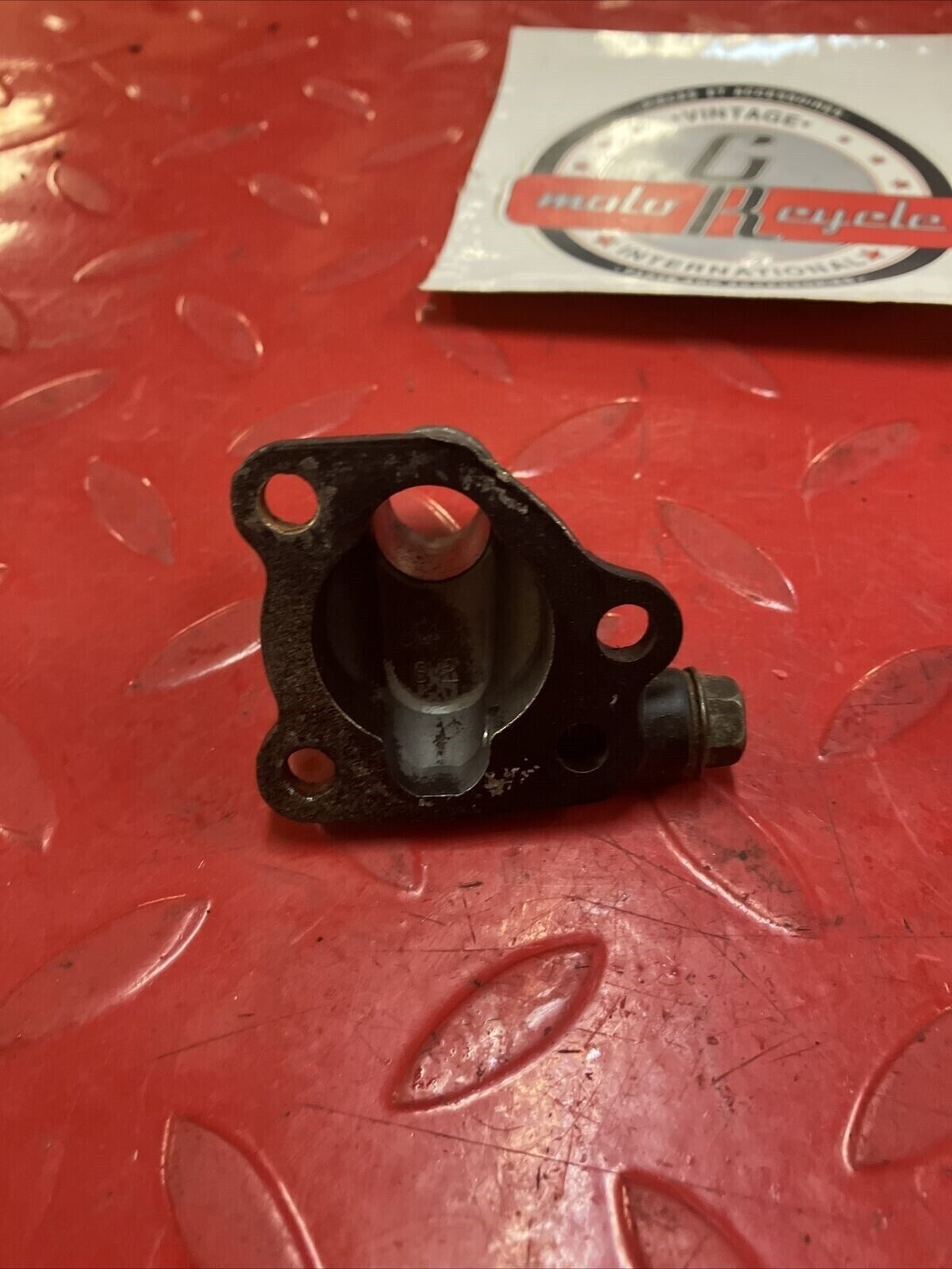 Yamaha DT200 1984 cylinder head thermostat and cover coolant elbow pipe