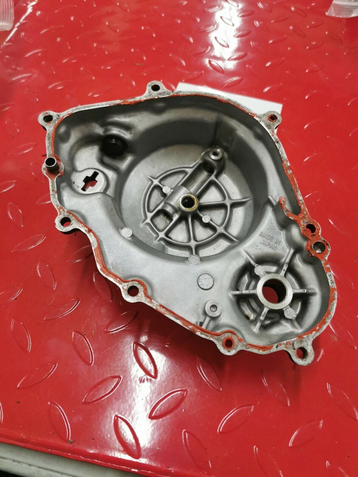 Kawasaki KX80 1979 right side clutch cover KDX80 1980
