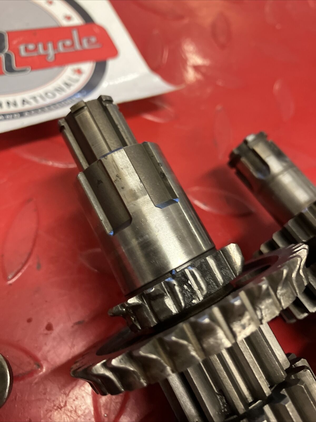 Honda XR75 1974 transmission fork drum shaft gear 1973 1975 1976