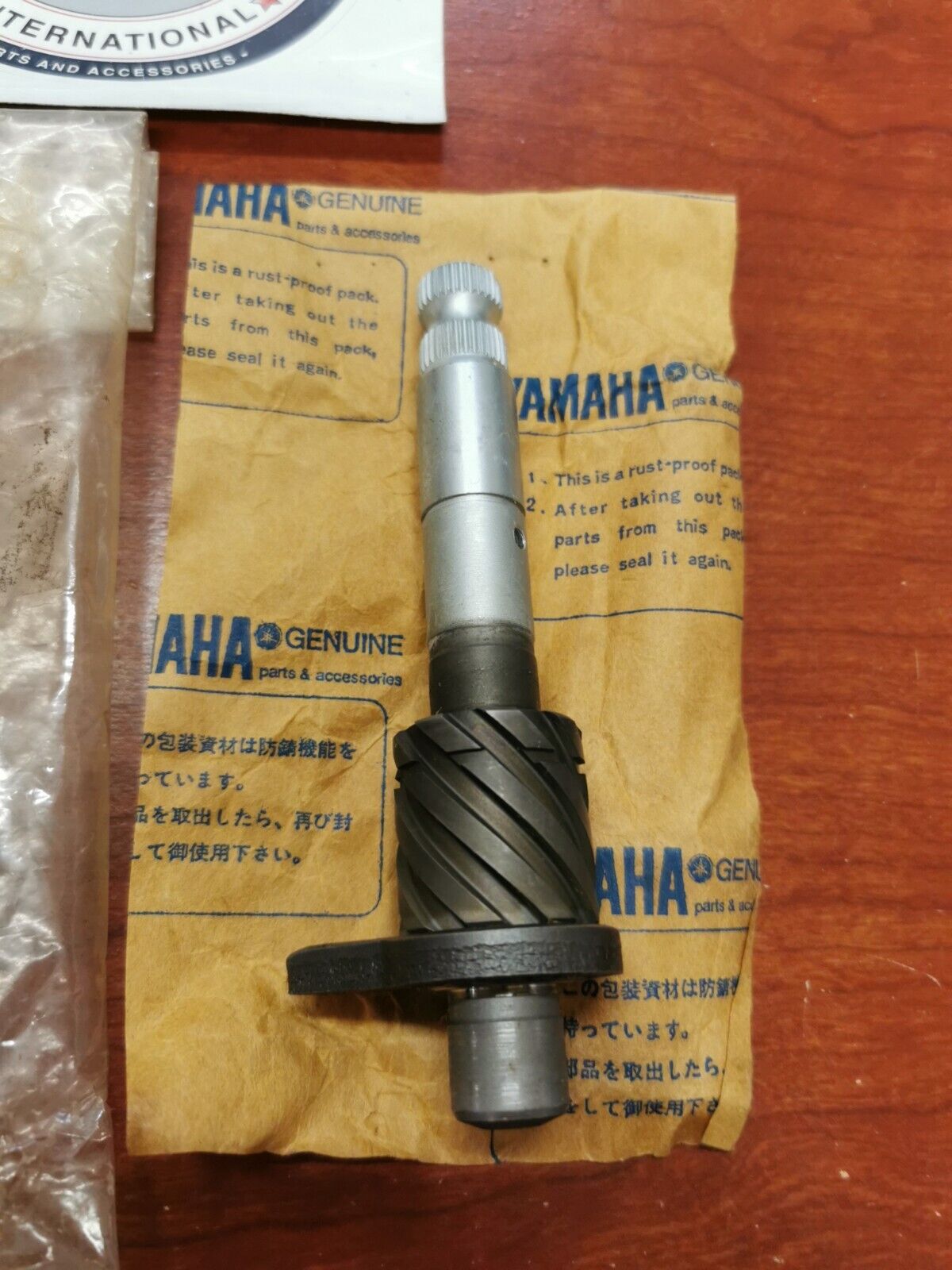 NOS Yamaha 1975 1976 RS100 KICK AXLE 305-15660-04-00 Y86